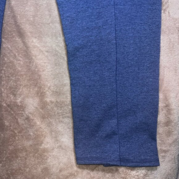 NWT Hanes Adult 2XL (20/22) Navy Heather‎ Fleece Open Leg Cozy Sweatpants (P) - Picture 3 of 8